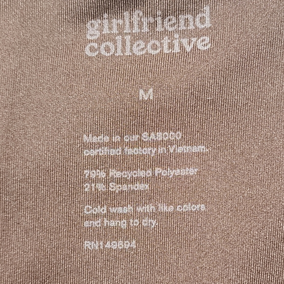 Girlfriend Collective Compressive High Waisted Leggings sz M earth brown #4008 - Picture 10 of 12